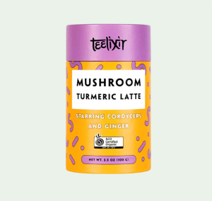 Teelixir Organic Mushroom Turmeric Latte (Starring Cordyceps and Ginger) 100g - Hover