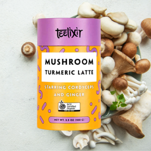 Teelixir Organic Mushroom Turmeric Latte (Starring Cordyceps and Ginger) 100g